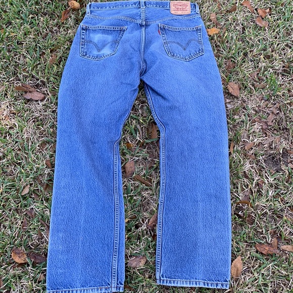 Levi’s 505 mens jeans in size 35/32 - Picture 4 of 5